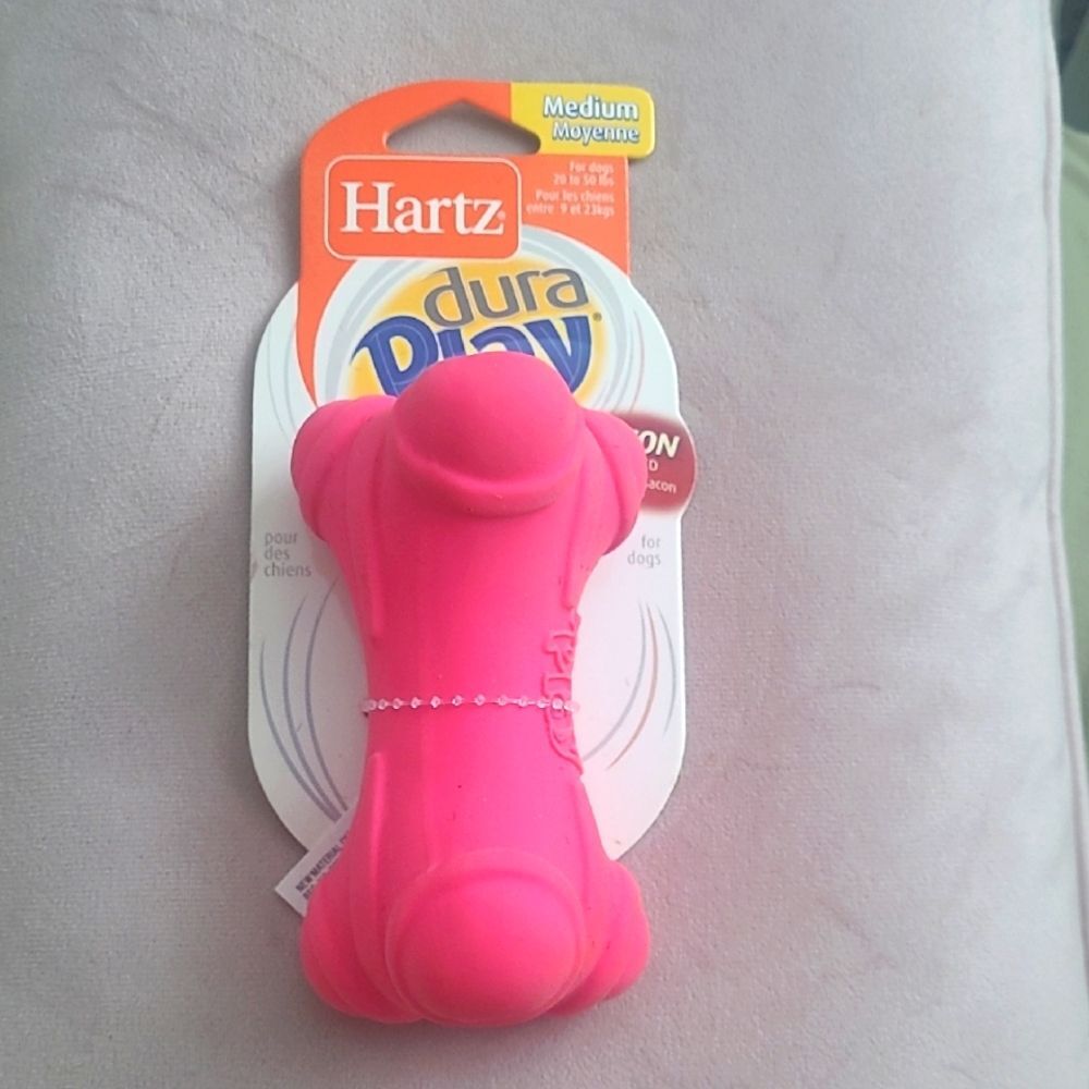 Hartz Dura Play Pink Dog Toy